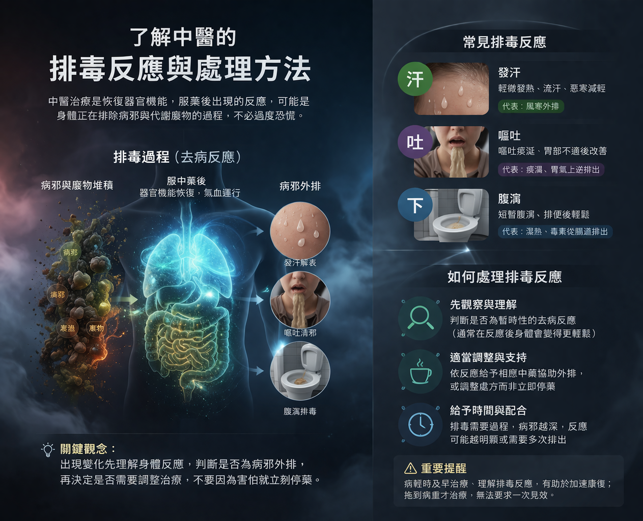 了解中醫的排毒反應與處理方法